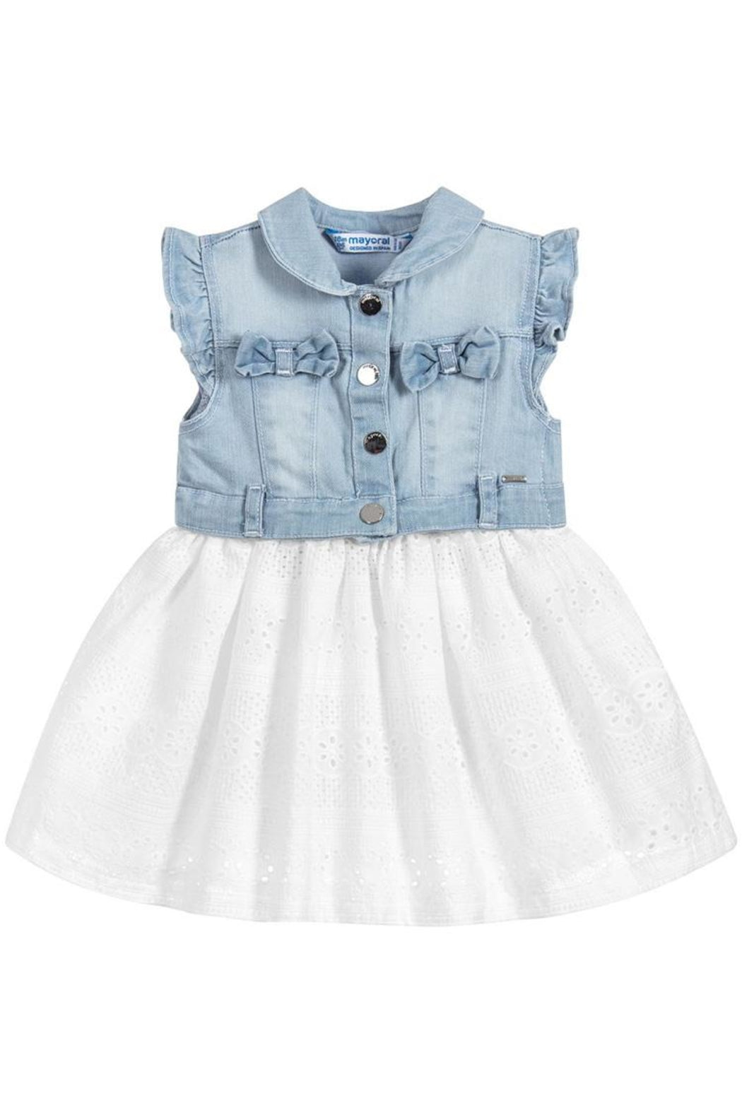 Denim Eyelet Dress